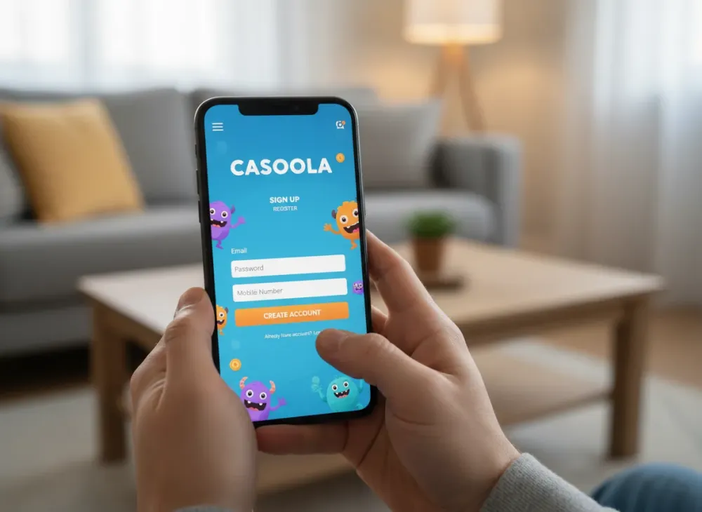 Casoola sign up guide for new player registration